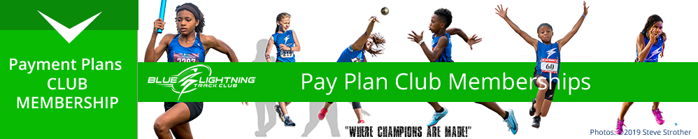 Blue Lightning Track Club Memberships