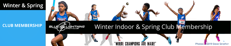 Blue Lightning Track Club - Winter Indoor Track Season